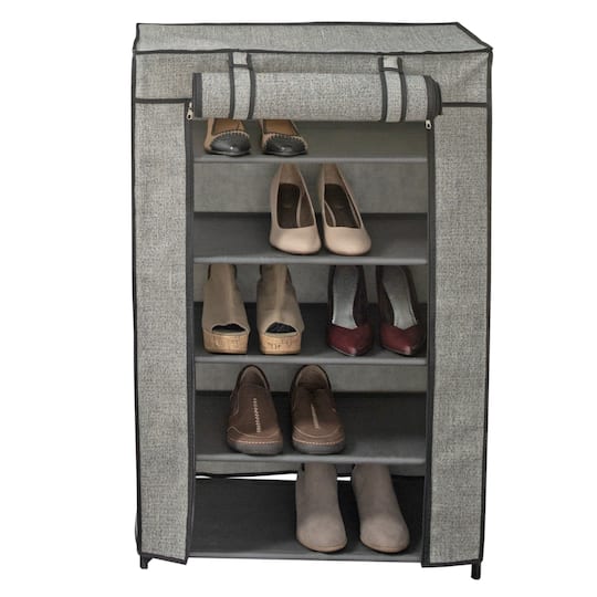 Simplify 5-Tier Shoe Organizer with Cover